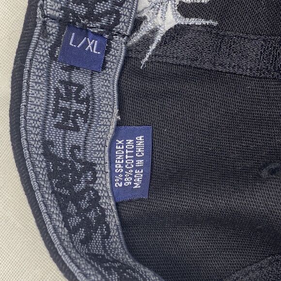 RARE Vtg. Jesse James Mac Tools Racing Size L/XL Skull Web Flex Cap West Coast - Picture 5 of 8